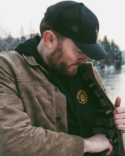 Grumpy Bear Embroidered Hoodie